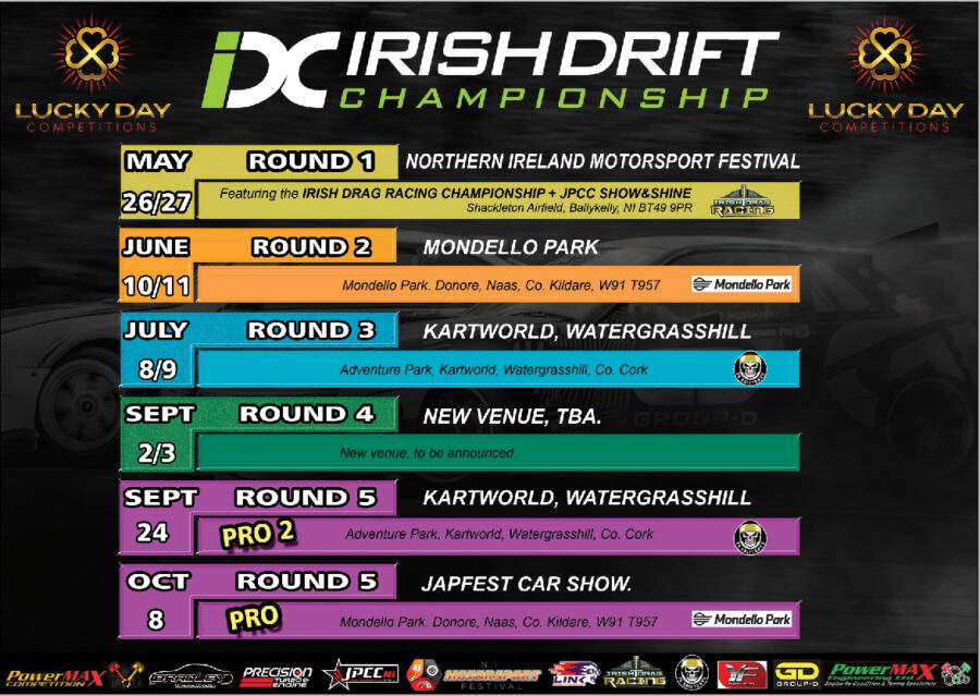 The Irish drift championship schedule has been announced drift.news